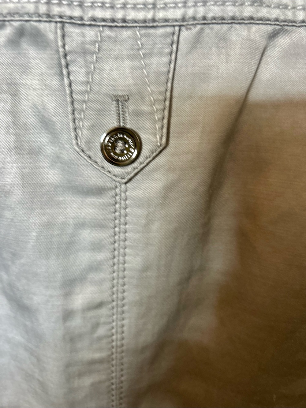 Basler Silver Button-Front Leather Jacket - Picture 10 of 13